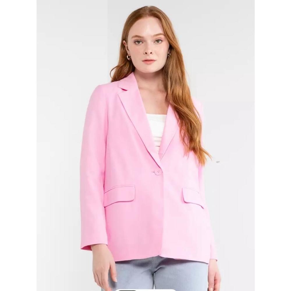 Vero Moda Carmen loose oversized blazer pink size medium NWT